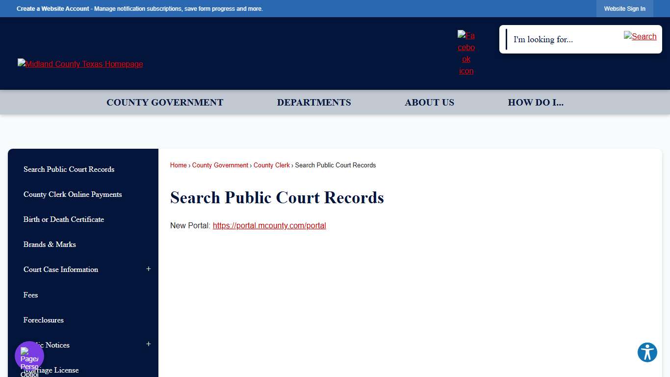 Search Public Court Records | Midland County, TX