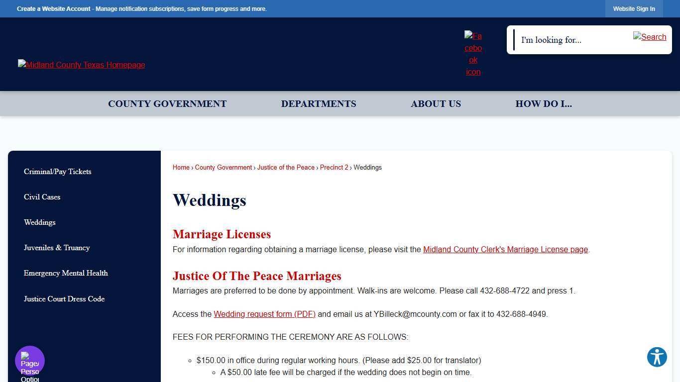 Weddings | Midland County, TX